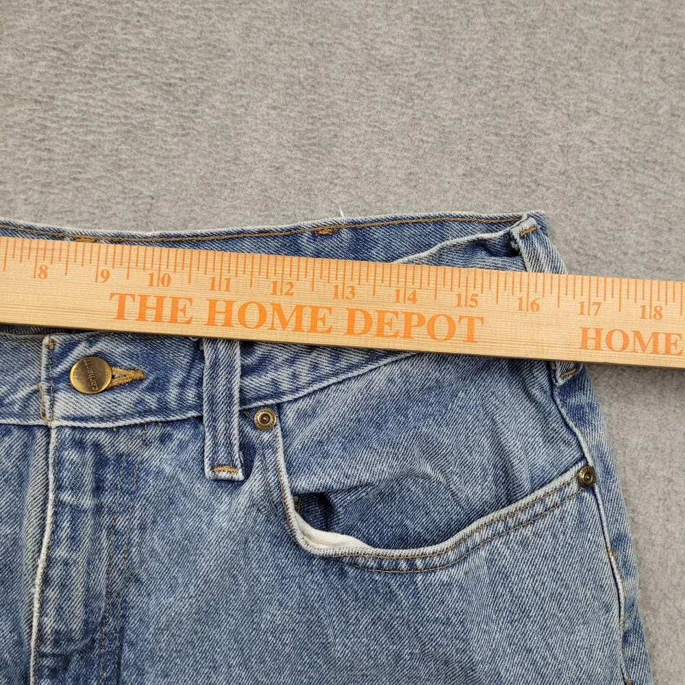 Carhartt‎ B460 LVB Relaxed Fit Jeans Mens 36x32 Light Wash Blue Denim Workwear